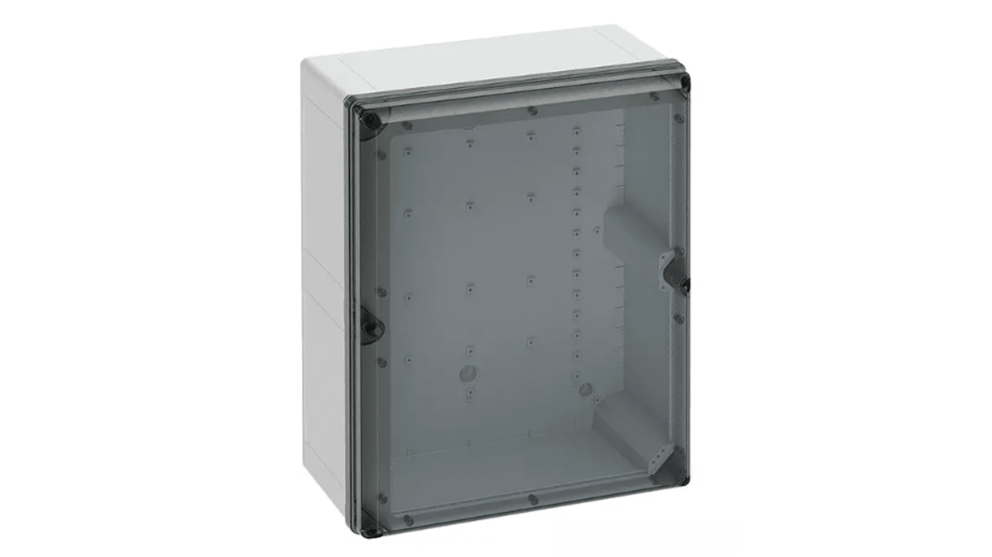 Spelsberg Grey Polycarbonate General Purpose Enclosure, IP66, IP67, IK09, Transparent Lid, 500 x 400 x 226mm