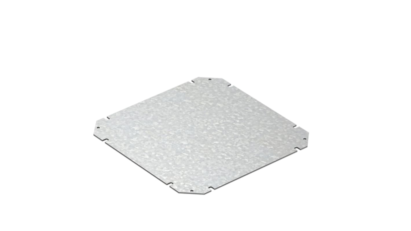 Spelsberg Steel Mounting Plate, 2mm H, 250mm W, 250mm L for Use with GEOS-L 4050-22 Empty Enclosure