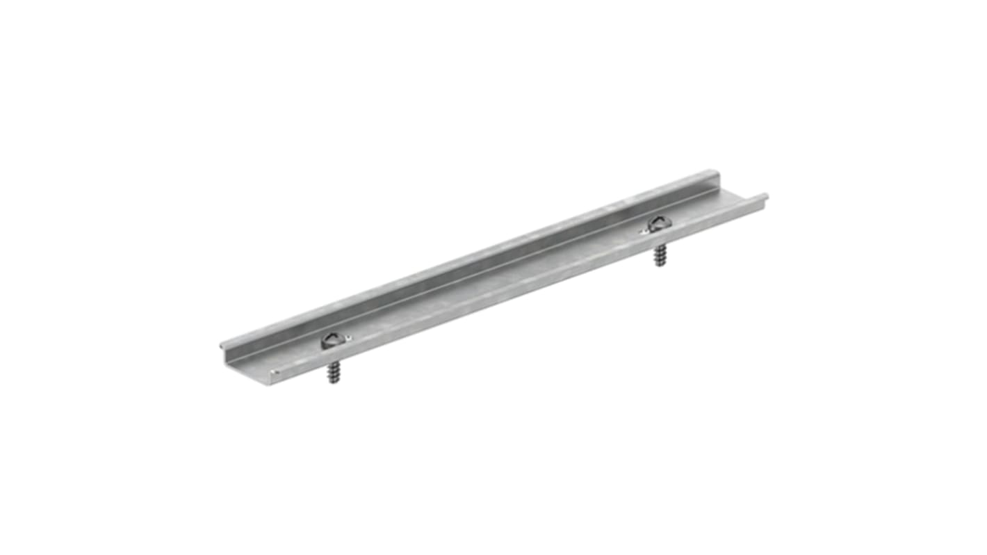 Carril DIN Sin perforar de Acero Spelsberg, dim. 350mm x 35mm x 7.5mm, rail simétrico