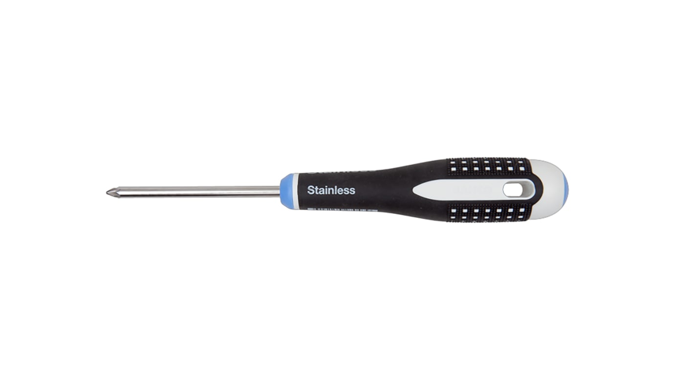 Bahco Pozidriv Screwdriver, PZ1 Tip, 75 mm Blade, 197 mm Overall