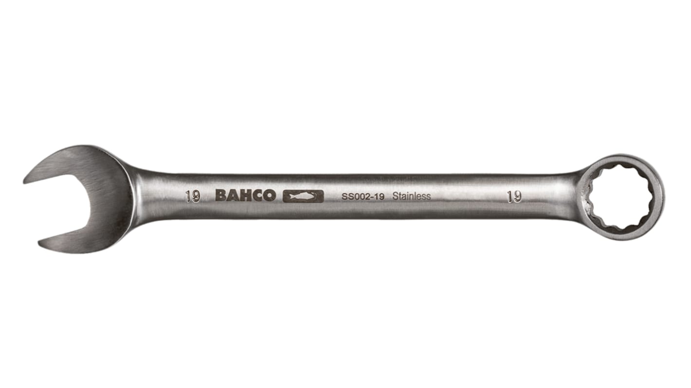 Bahco Combination Spanner, 27mm, Metric, Double Ended, 215 mm Overall