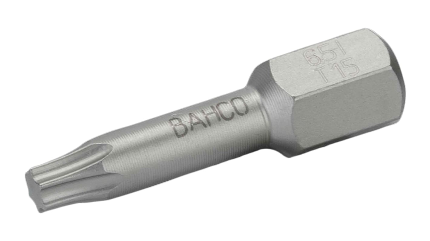 Bahco TORX® Schraubendreher-Bitsatz Edelstahl T15, T15, Länge 25 mm, 2-teilig