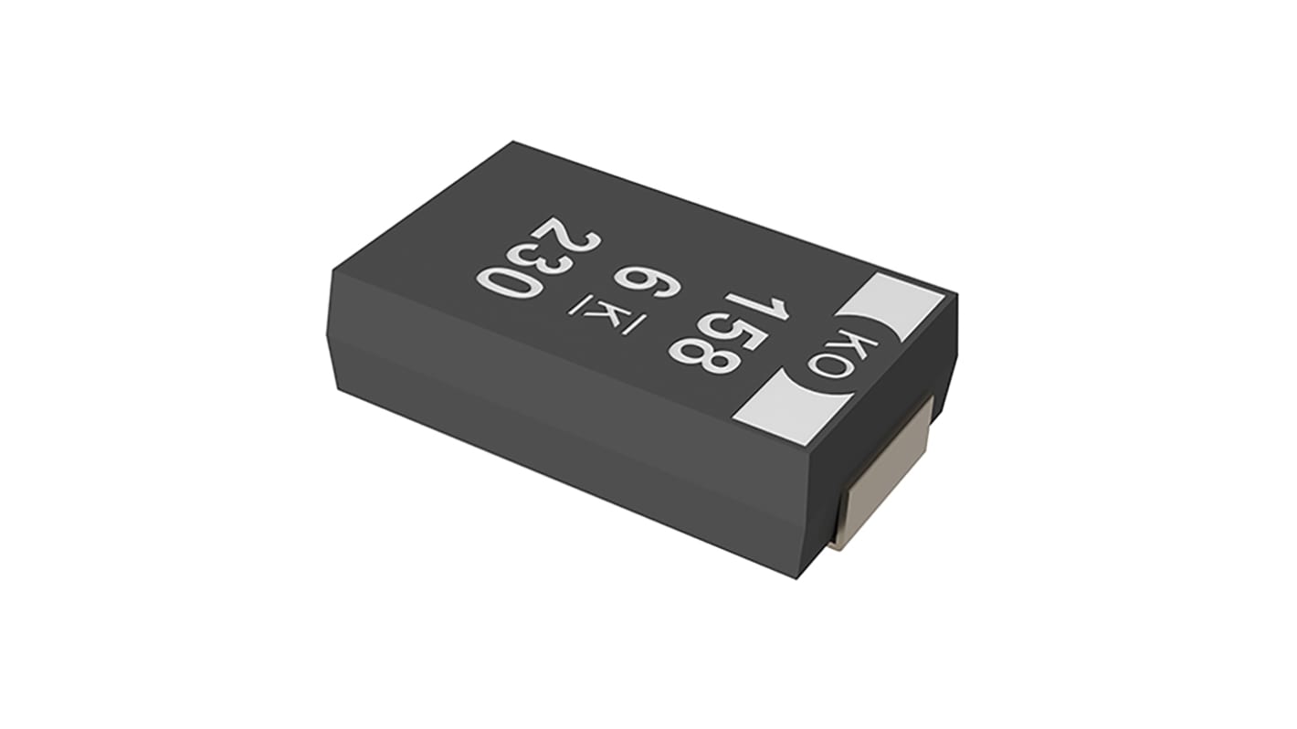 KEMET 100μF Surface Mount Polymer Capacitor, 16V dc