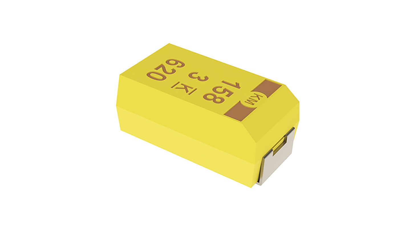 Condensador de polímero KEMET T541_COTS, 47μF ±20%, 35V dc, Montaje en Superficie, dim. 7.3 x 4.3 x 4mm, encapsulado