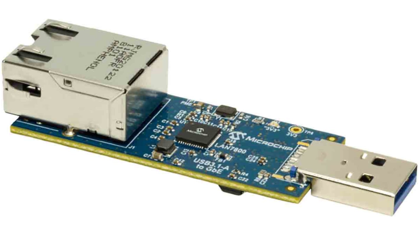 Strumento di sviluppo comunicazione e wireless Microchip EVB-LAN7800LC-1