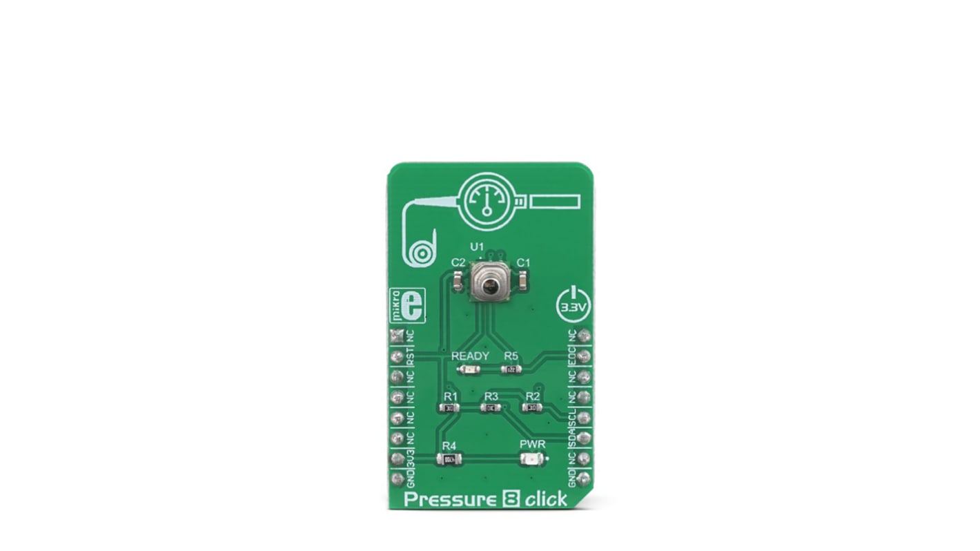 MikroElektronika MPRLS0025PA00001A Pressure 8 Click Entwicklungskit, Drucksensor