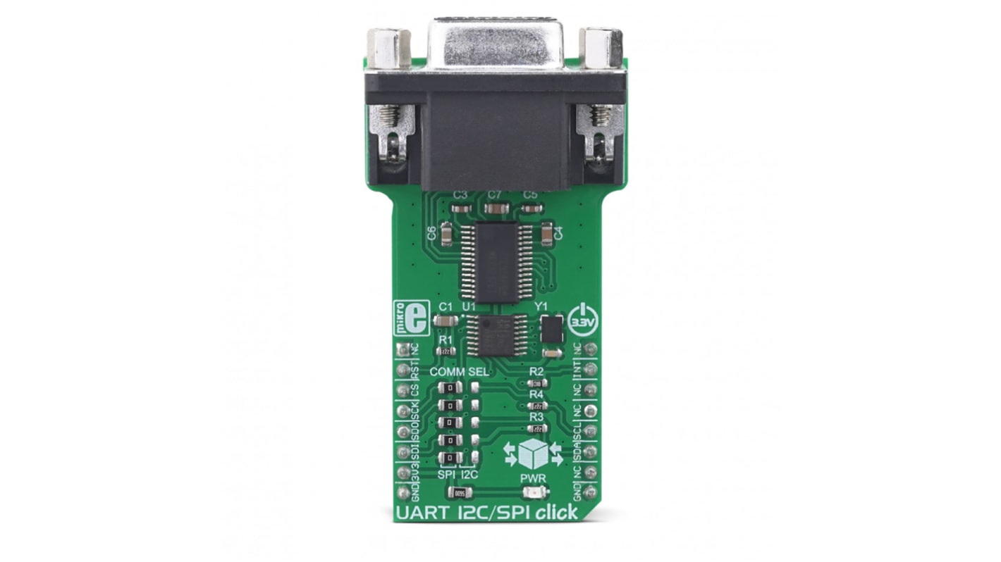 Strumento di sviluppo comunicazione e wireless MikroElektronika UART I2C/SPI Click