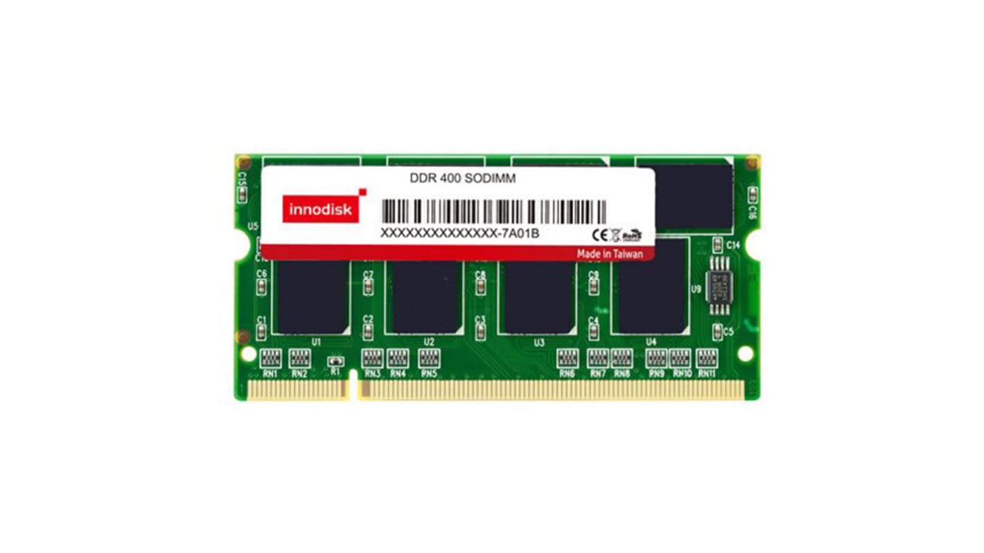 InnoDisk 1 GB DDR Laptop RAM, 400MHz, SODIMM, 2.6V