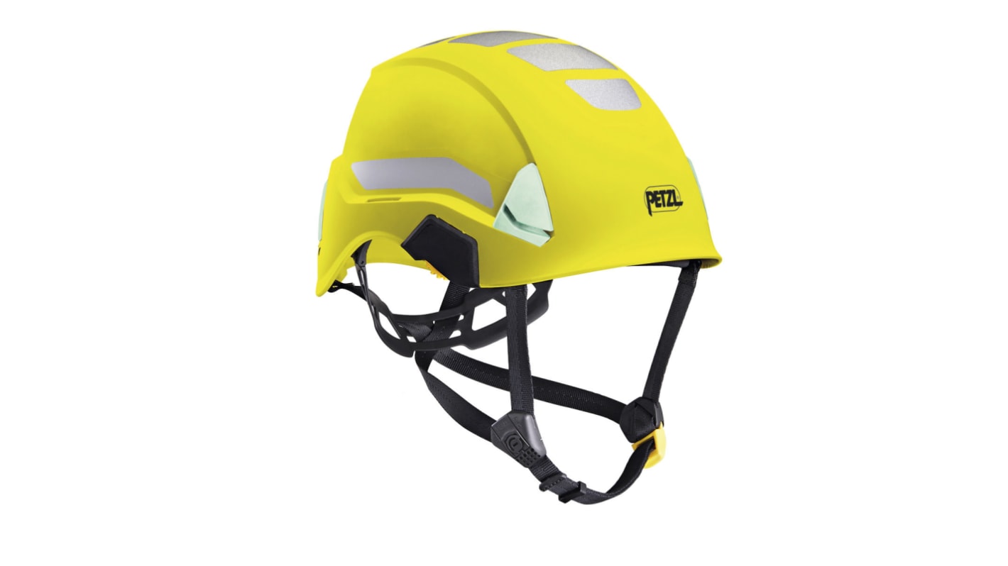 A020CA00 Petzl Strato Yellow Safety Helmet with Chin Strap, Adjustable RS