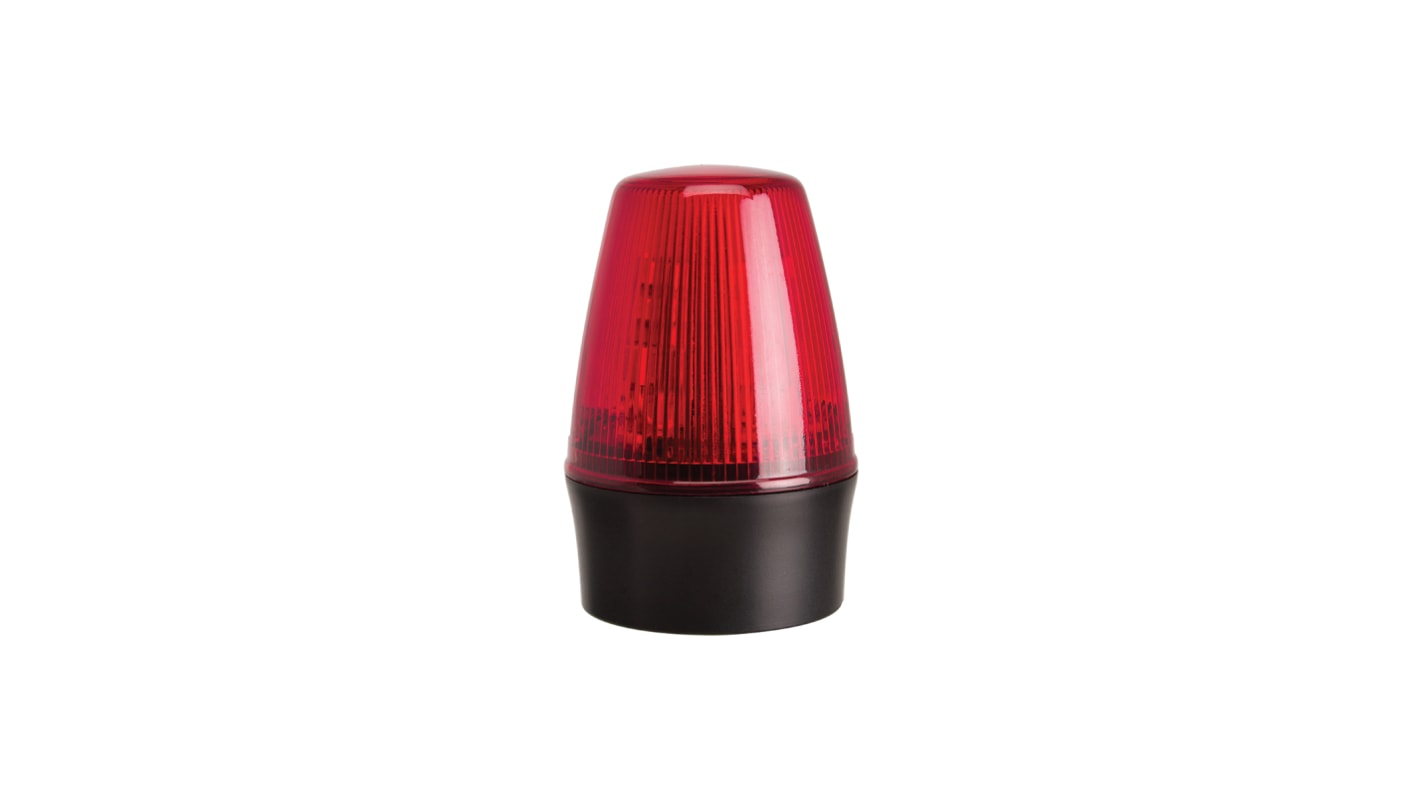 RS PRO, Xenon Blitz Signalleuchte Rot, 115 V ac, Ø 72mm x 107mm