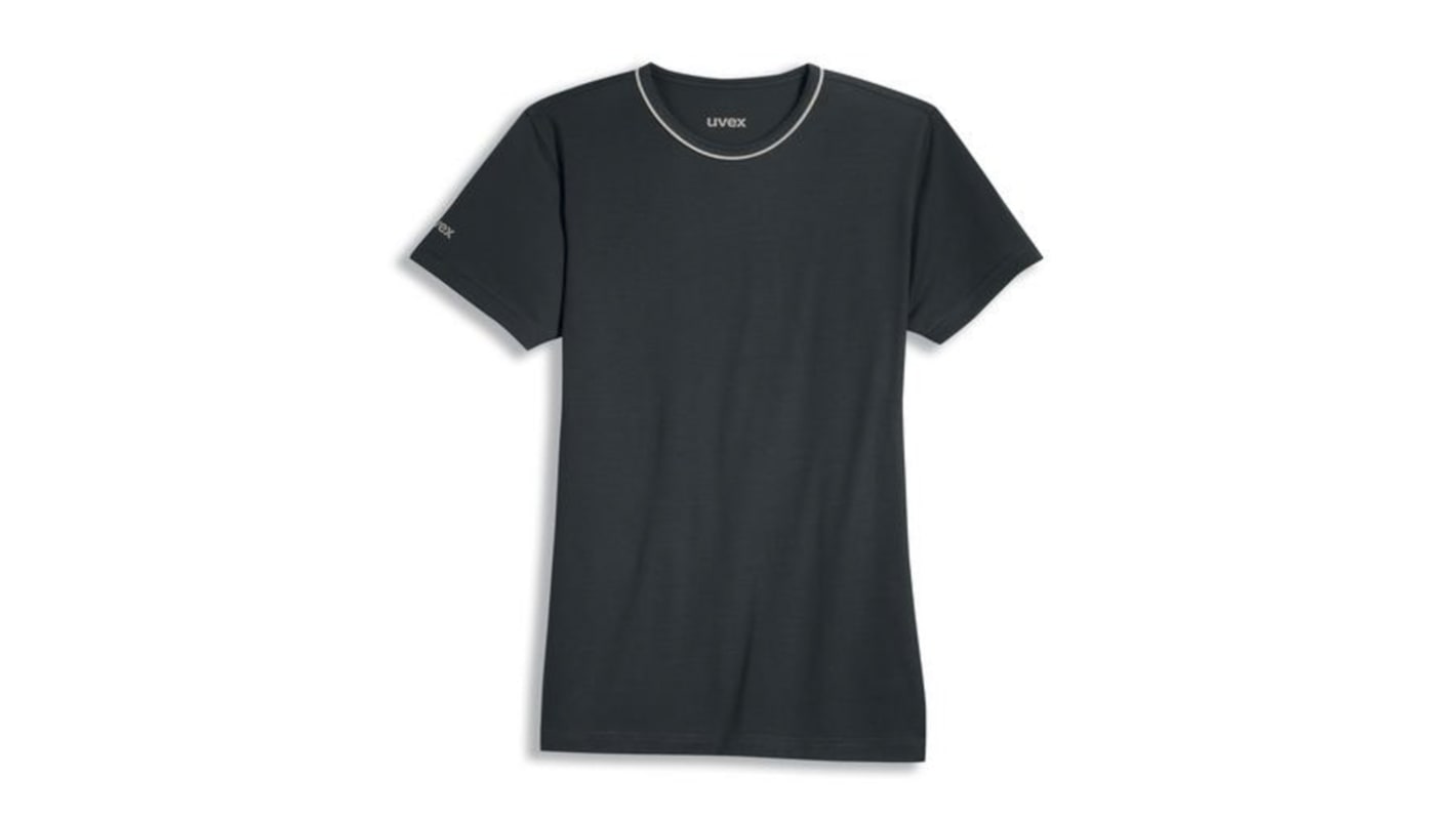 Uvex 8915 Unisex T-Shirt, Polyester, Tencel Schwarz, Größe XXL