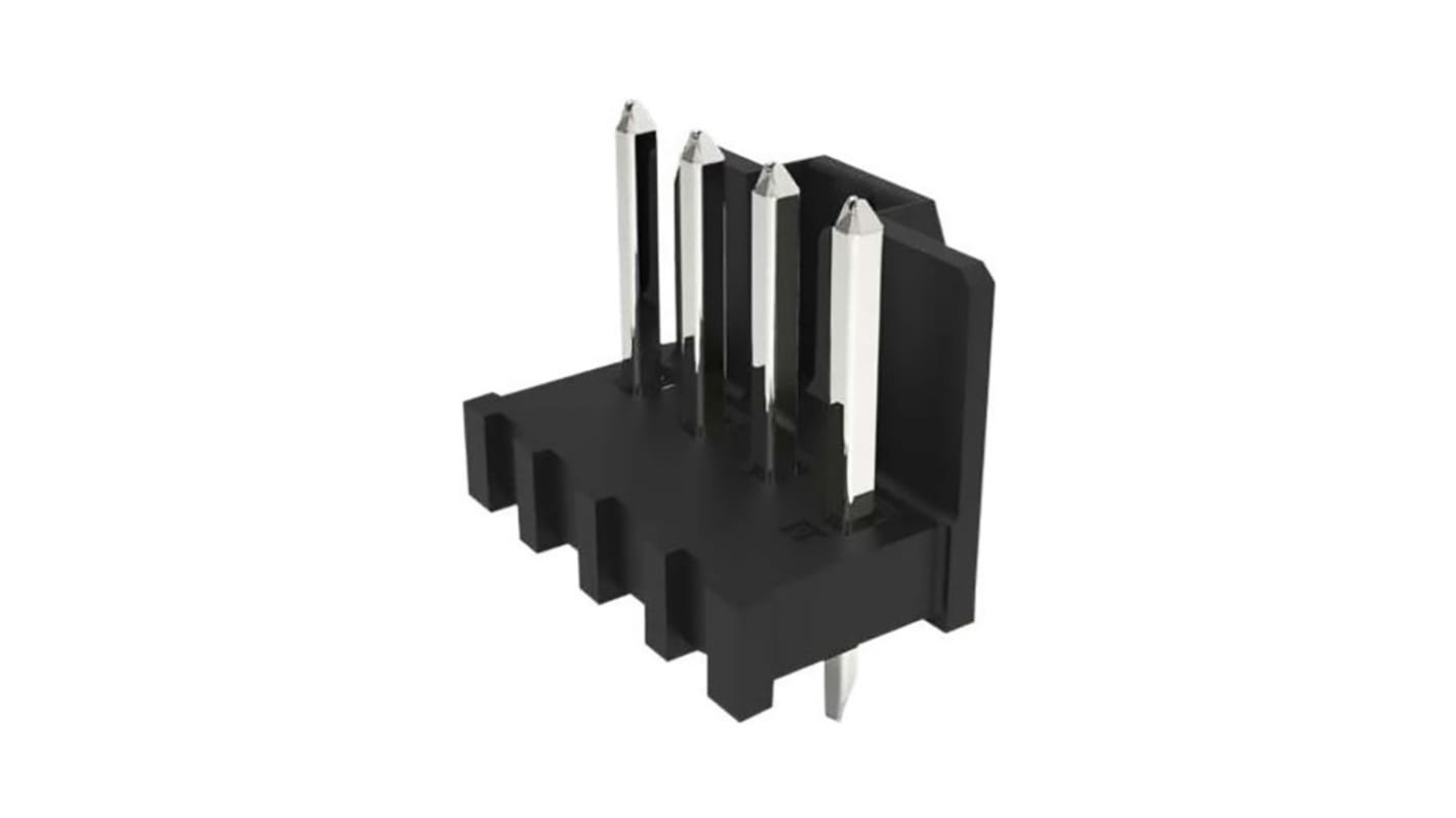 Regleta de pines Molex serie KK Plus de 2 vías, 1 fila, paso 3.96mm, para soldar, Montaje en orificio pasante