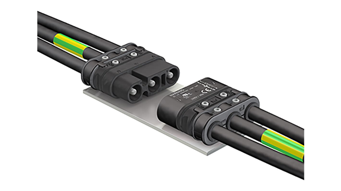 Staubli Circular Connector, 3 Contacts, Cable Mount, Plug, Male, IP67, RobiFix Series