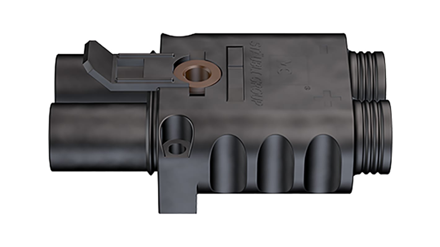 Staubli Circular Connector, 2 Contacts, Cable Mount, Socket, Female, TBC Series