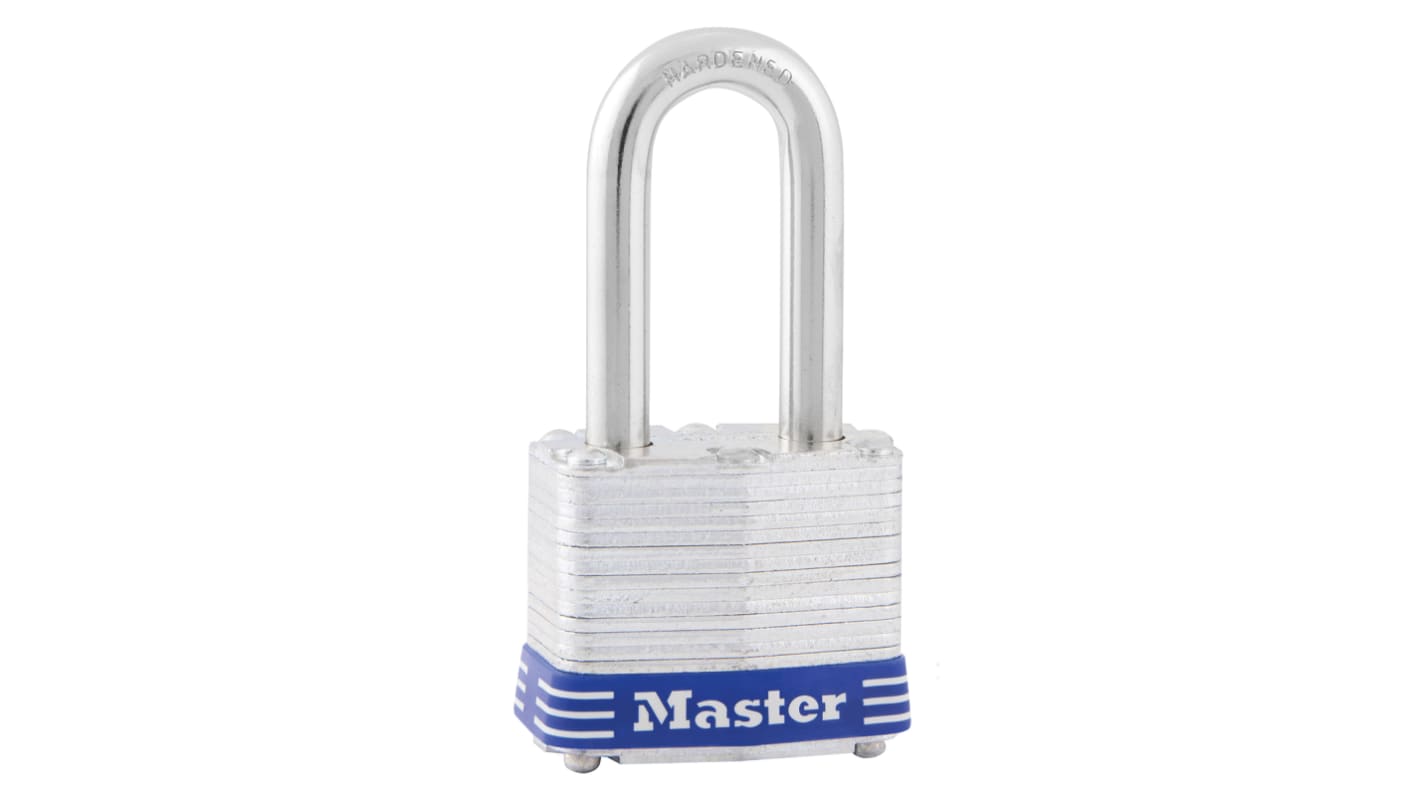 Master Lock Key Weatherproof Padlock, 7mm Shackle, 40mm Body