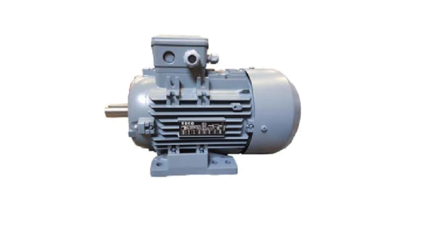 RS PRO AC motor, IE1, 3-Faset, 0,55 kW, 3,7 nm, 400 V, Fodmontering-montering