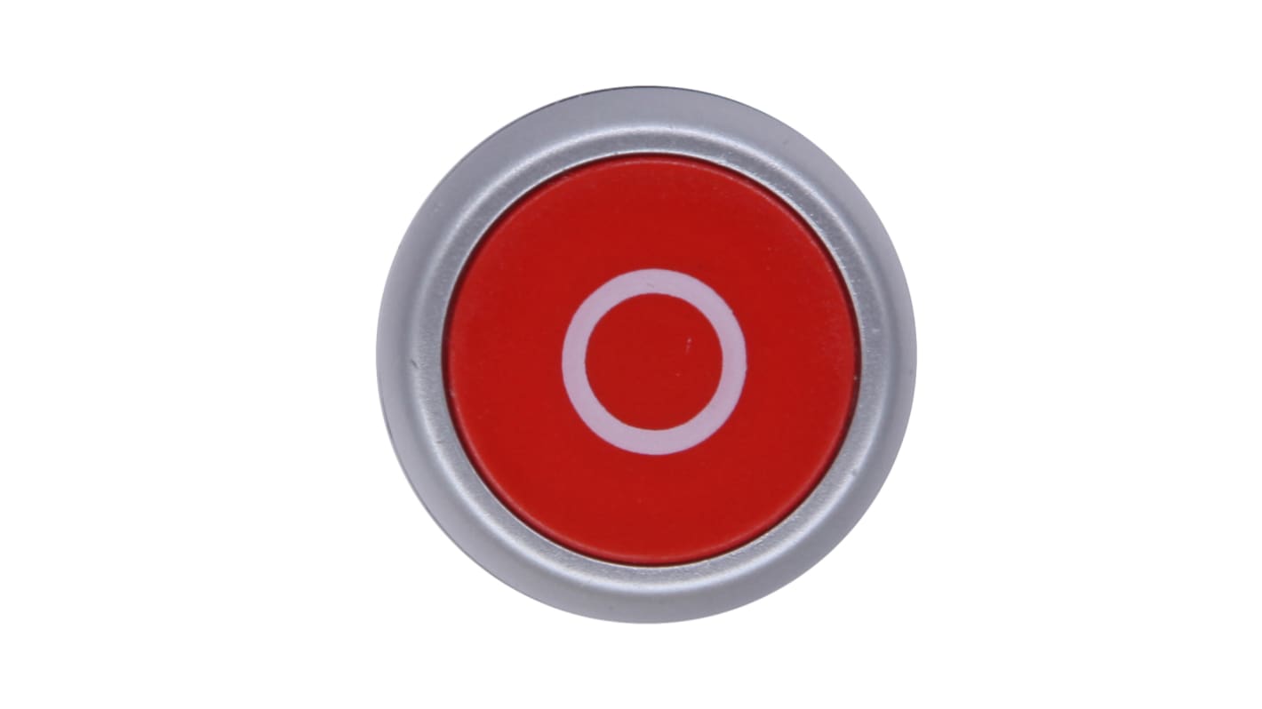 Tête de bouton poussoir RS PRO Rouge, Ø découpe 22mm, Retour par ressort