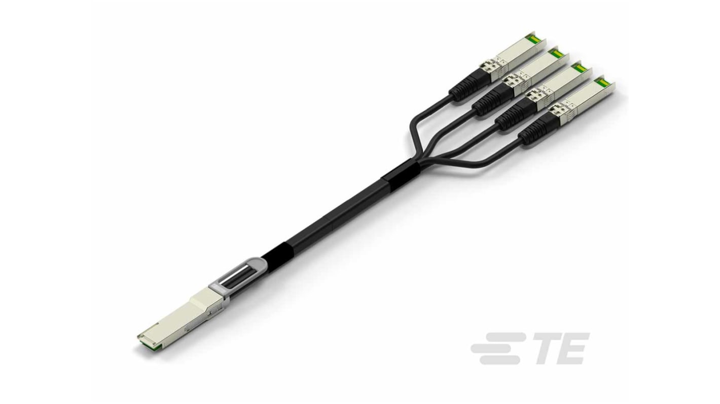 TE Connectivity QSFP Steckbarer E/A-Steckverbinder 16-polig