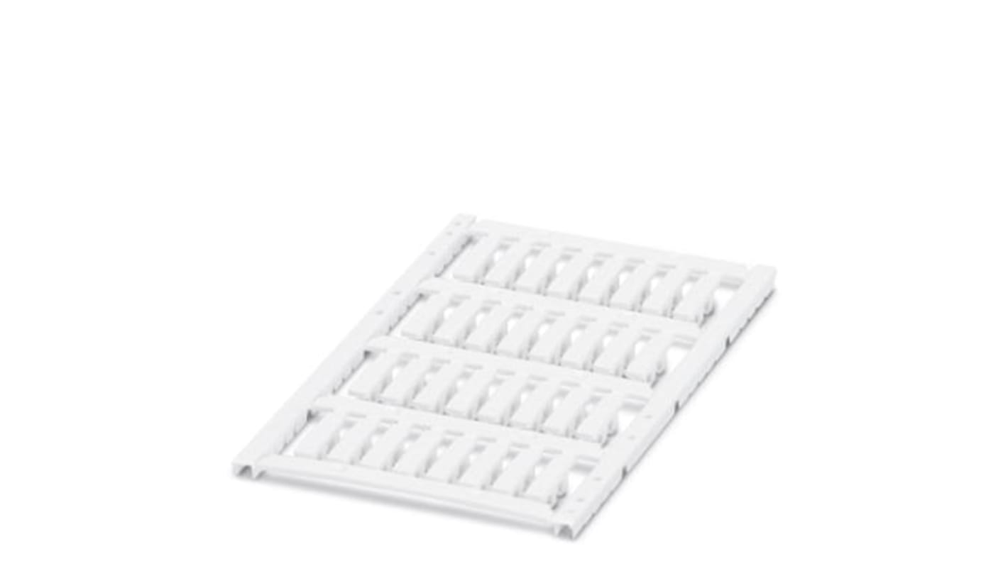 Marqueurs de câbles Phoenix Contact UCT-WMC0 Clipsable, Ø câble 2 → 2.9mm, Blanc