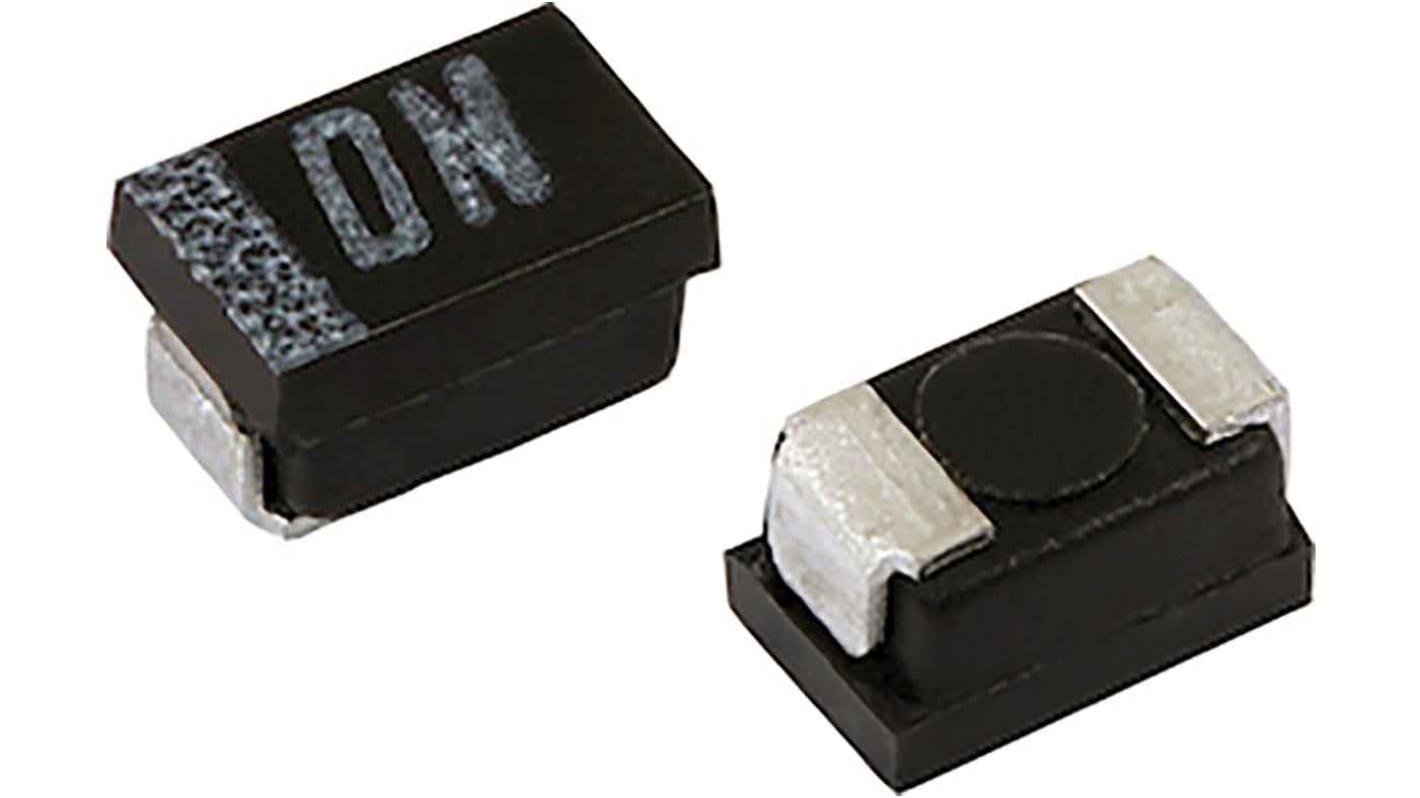 Condensador de tántalo Vishay TMCP1A106KTRF, 10μF, ±10%, 10V dc, Montaje en Superficie, Encapsulado 2012-12, ESR 5.9Ω