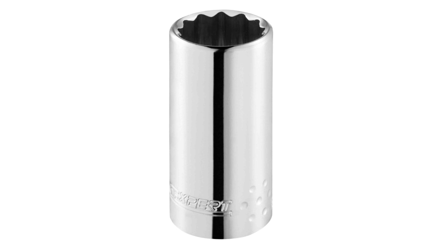 Expert by Facom 1/2 in Drive 27mm Deep Socket, 12 point, 79 mm Overall Length