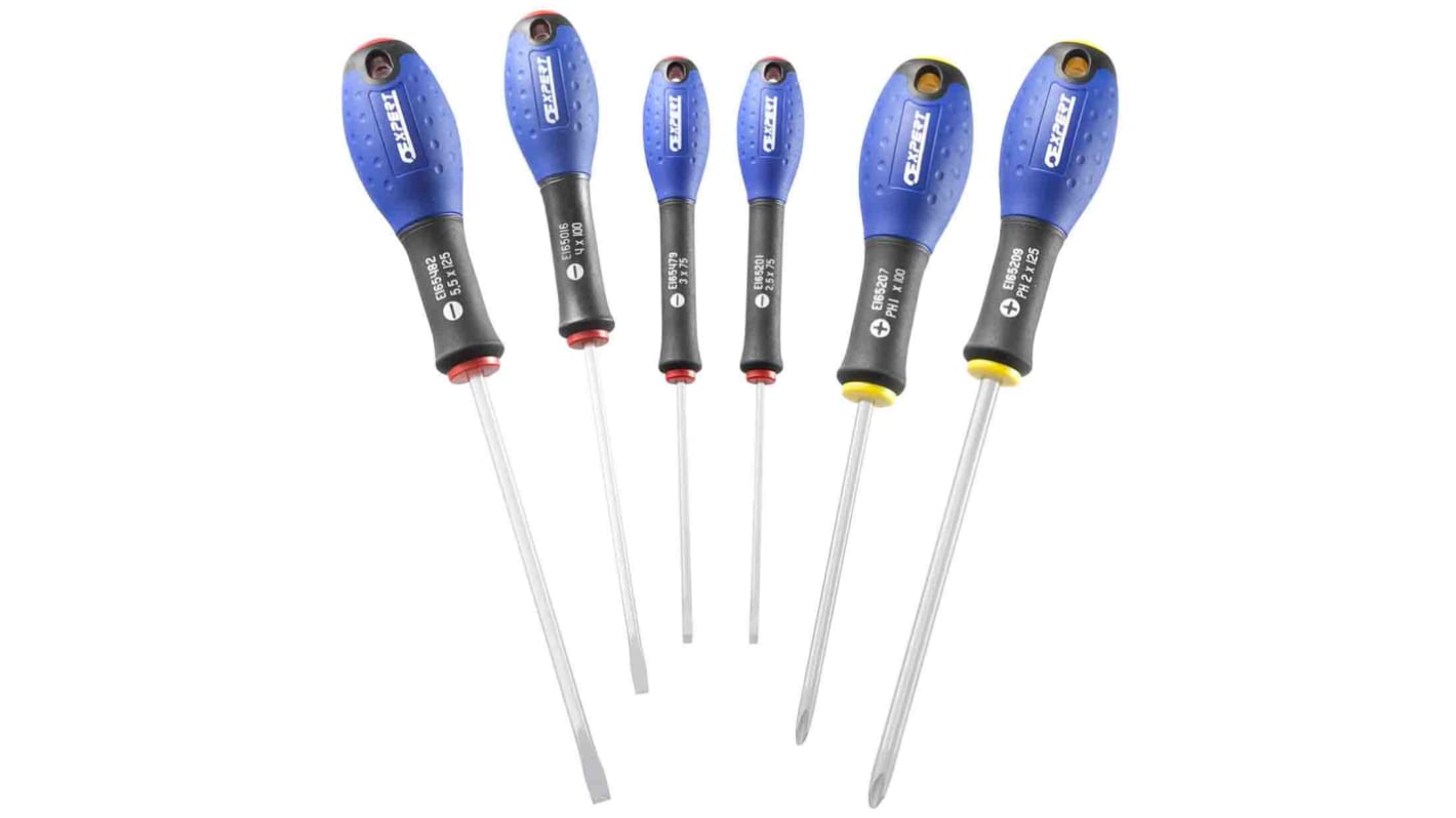 Expert by Facom Phillips; Slotted Screwdriver Set, 6-Piece