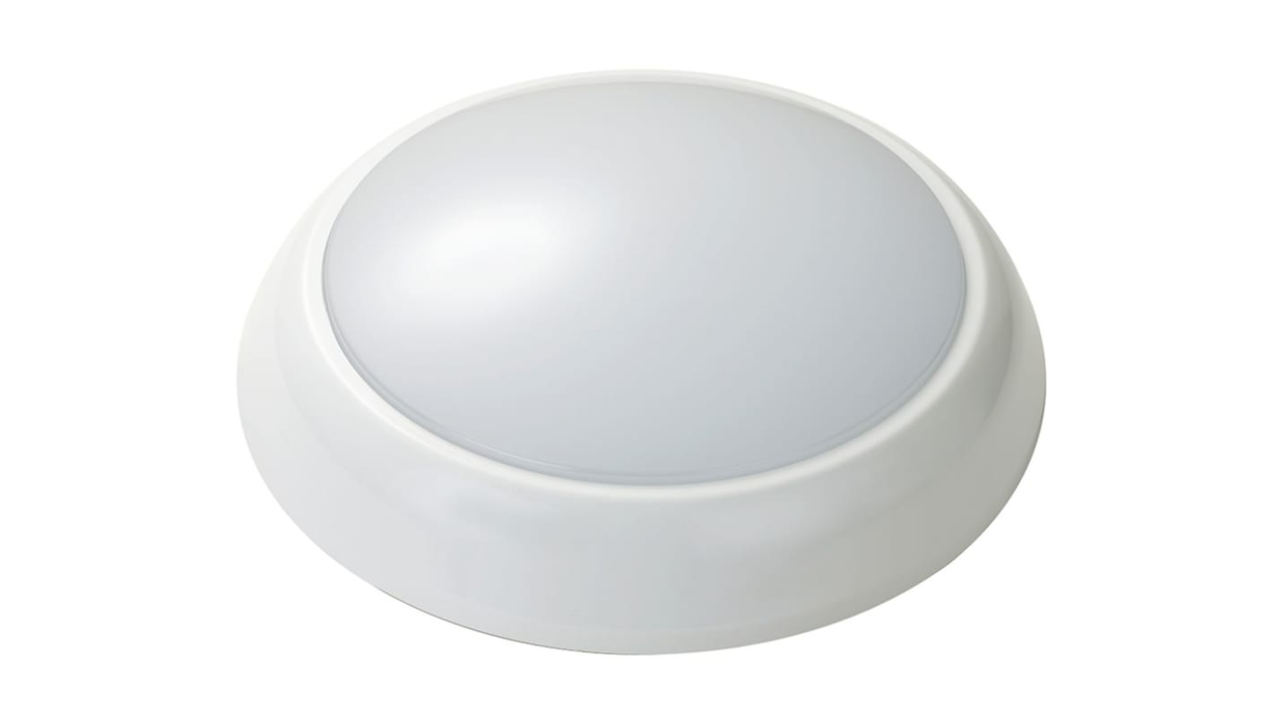 Plafón Redondo, con LED, Sensor de microondas, 220→ 240 vc.a., 18 W, IP54