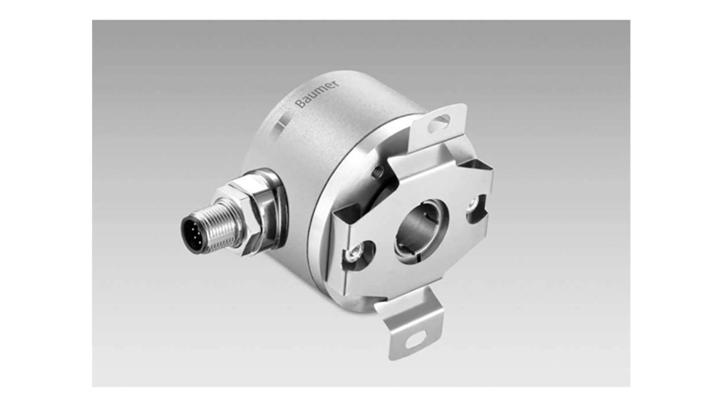 Encoder absoluto Baumer serie EAM580, 6000rpm máx., interfaz CANOpen, con Salida de cable de 2 m, 10 → 30 V dc,