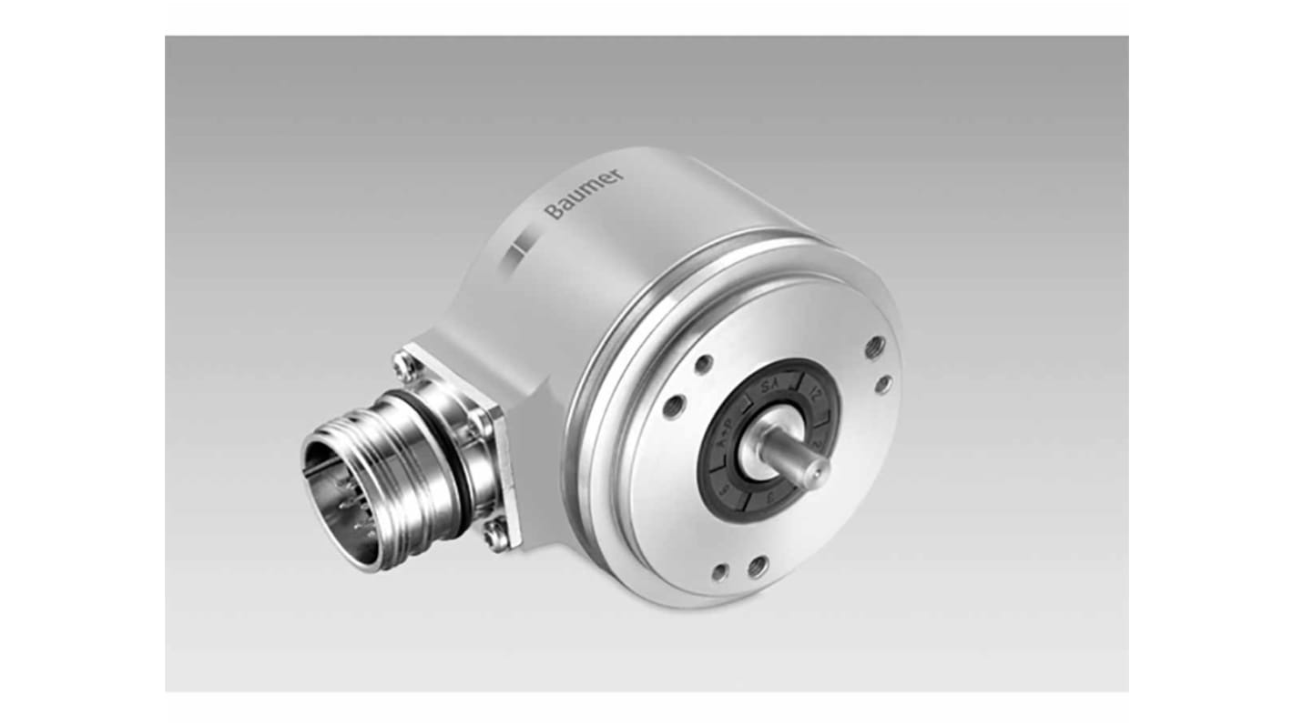 Baumer EAM580 Series Magnetic Absolute Encoder, Solid Type, 6mm Shaft