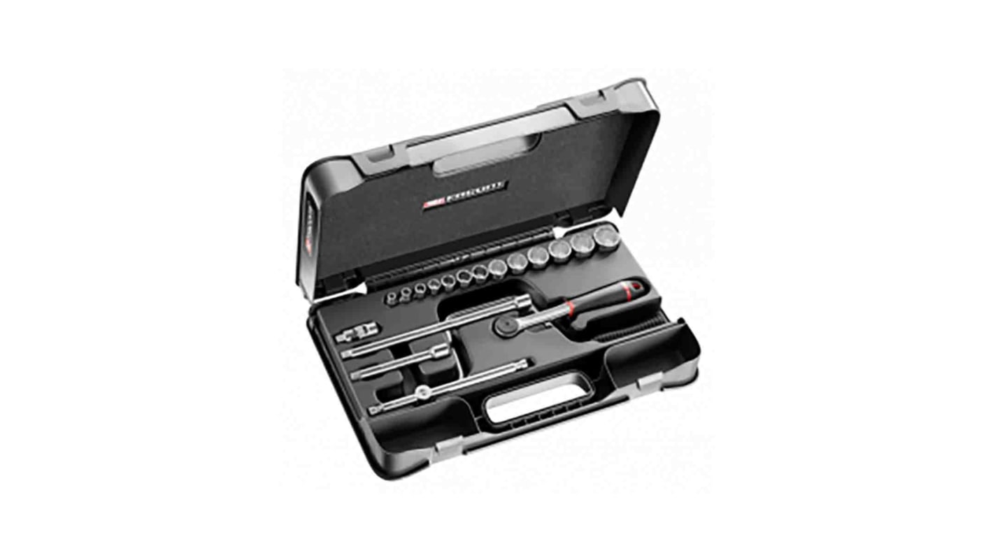 J.1613P12U 19Piece Imperial 3/8 in Standard Socket Set with