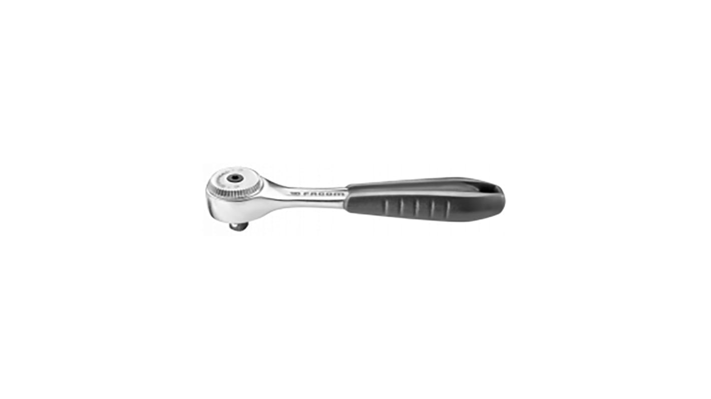 Facom 1/4 in Ratchet with Ratchet Handle, 121.2 mm Overall