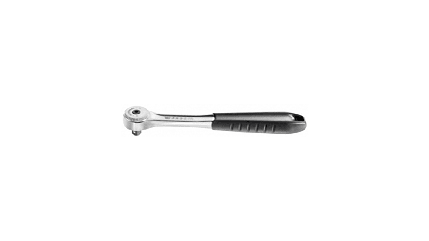 Facom 3/8 in Ratchet with Ratchet Handle, 201 mm Overall