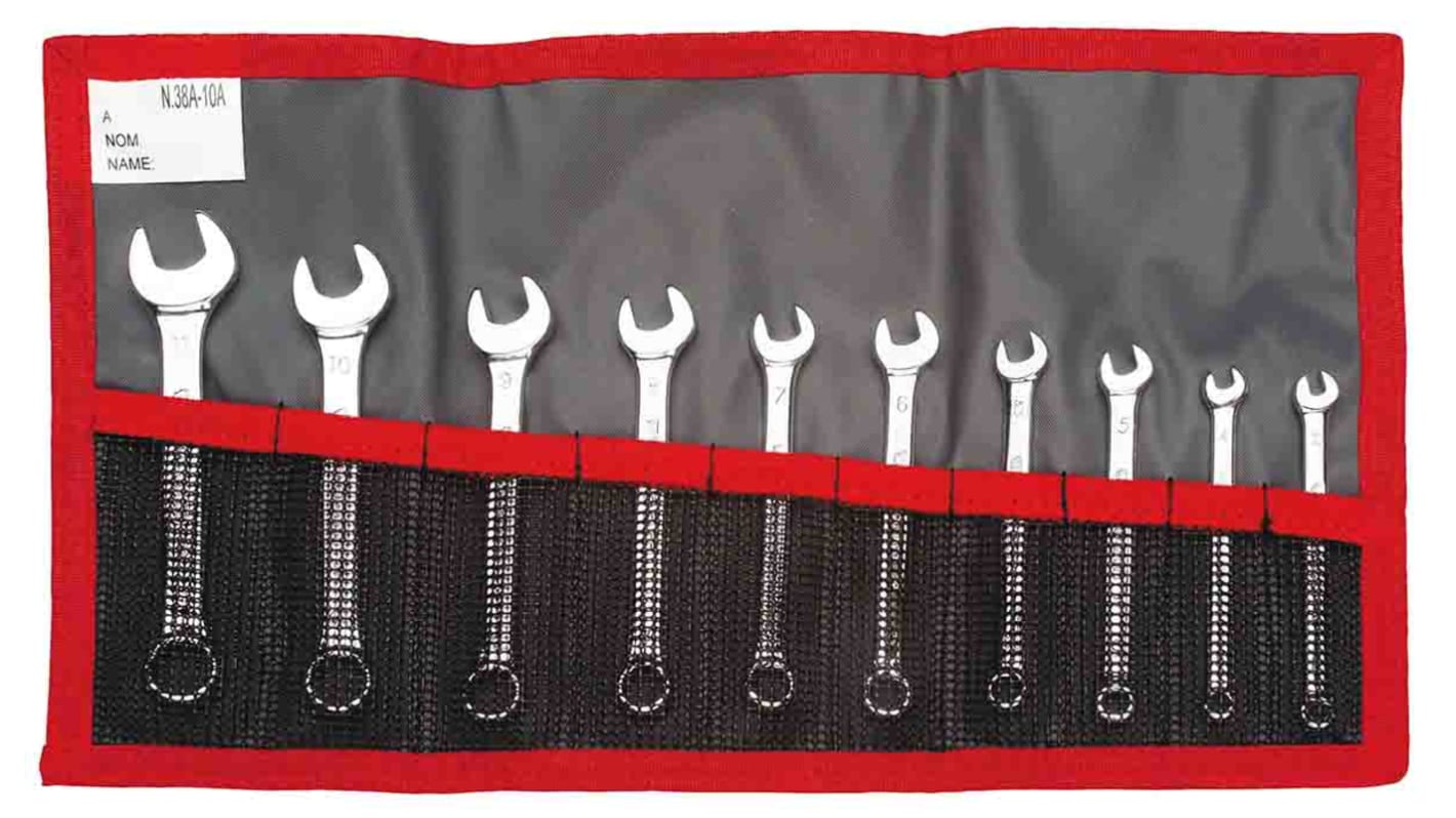 Facom 39.JE Series 10-Piece Spanner Set, 3.2 → 11 mm