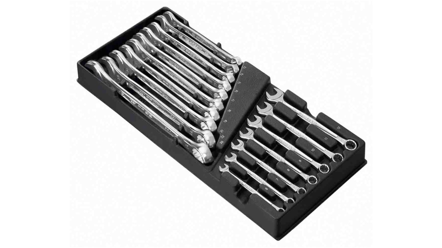 Facom MOD.440 Series 17-Piece Spanner Set, 6 → 24 mm