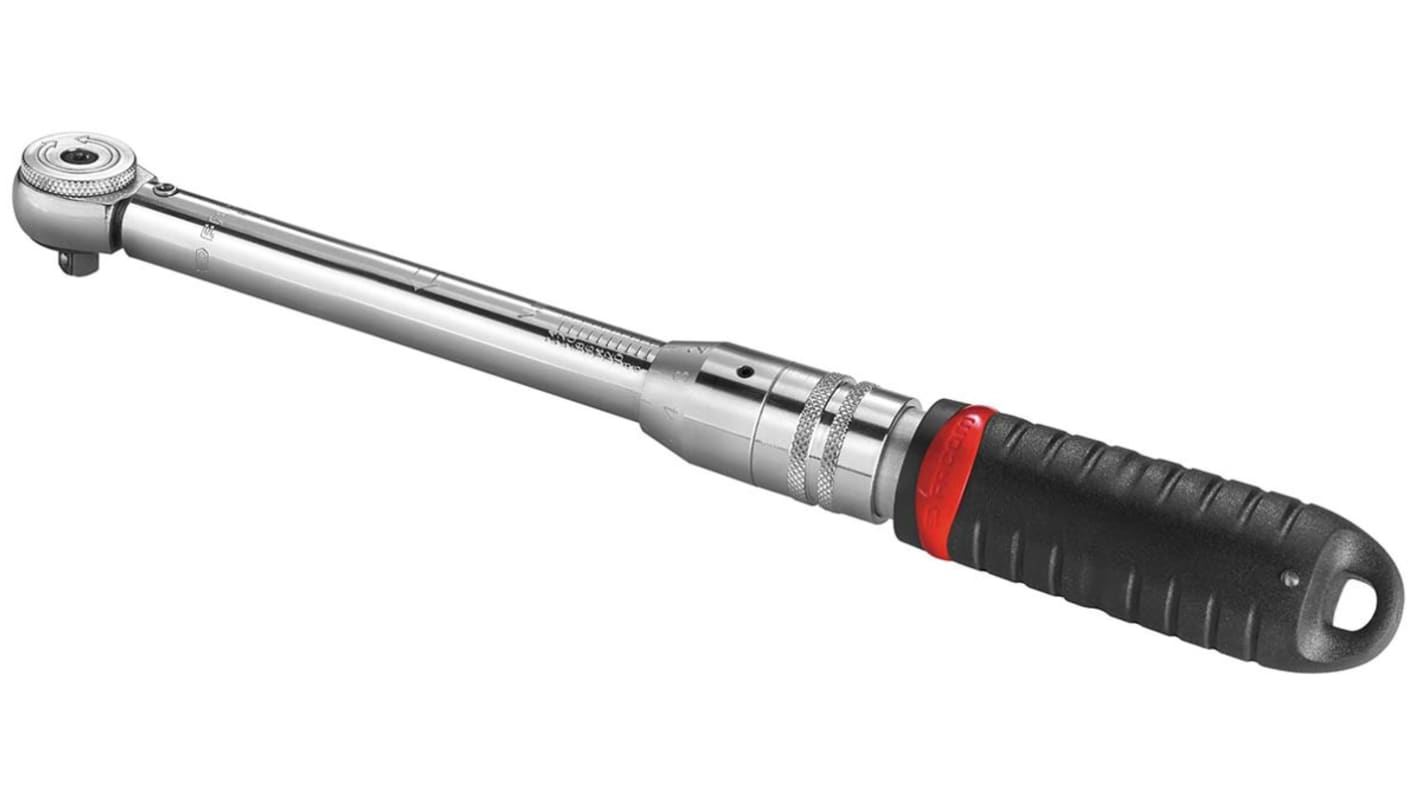 Facom Click Torque Wrench, 5 → 25Nm, 1/4 in Drive, Square Drive