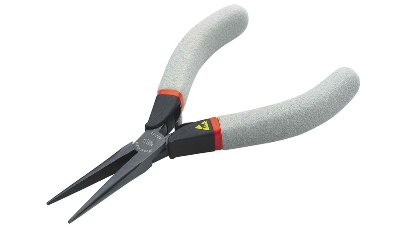 Facom Round Nose Pliers, 140 mm Overall, 35mm Jaw, ESD