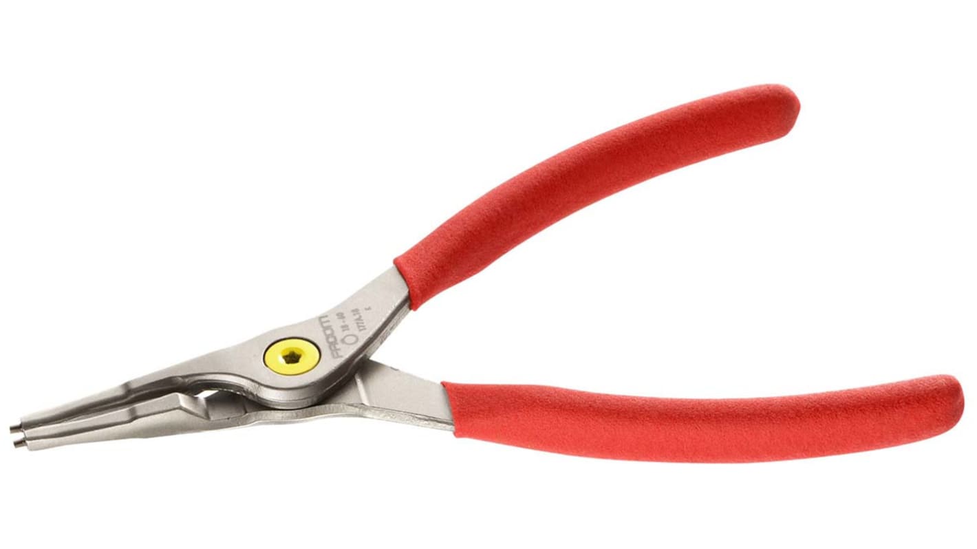 Facom Circlip Pliers, 180 mm Overall, Straight Tip