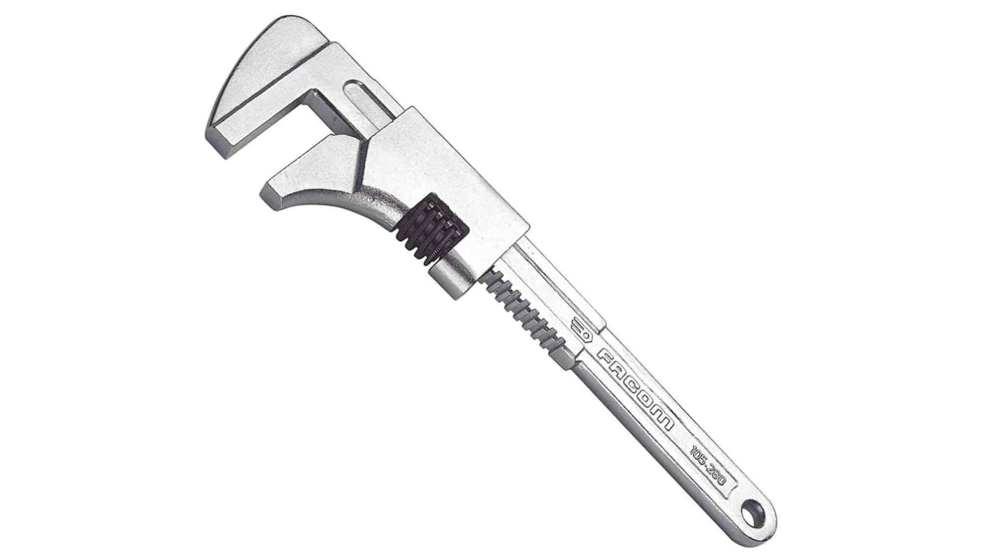 Facom Adjustable Spanner, 230 mm Overall, 60mm Jaw Capacity, Metal Handle