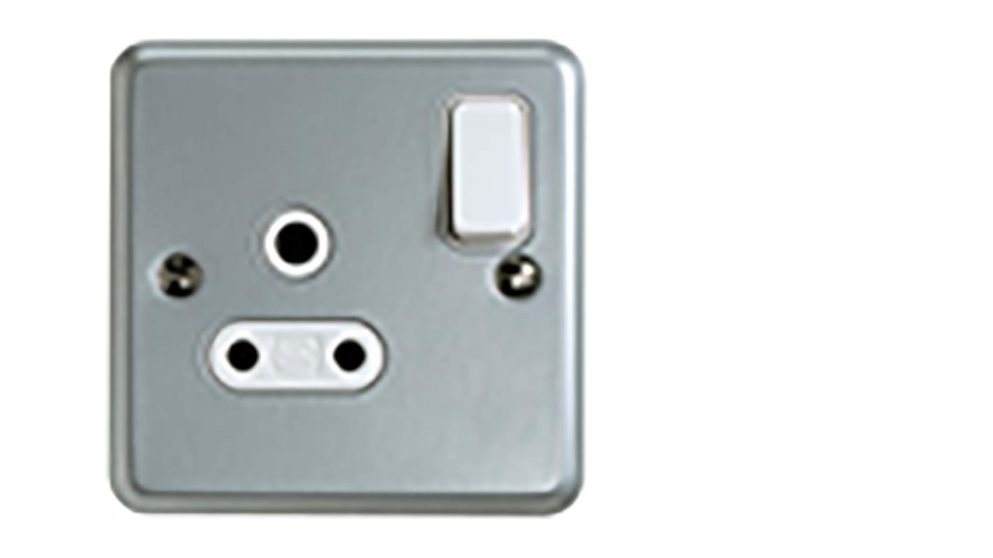 MK Electric 1 Gang Electrical Socket, 1 Pole, 5A