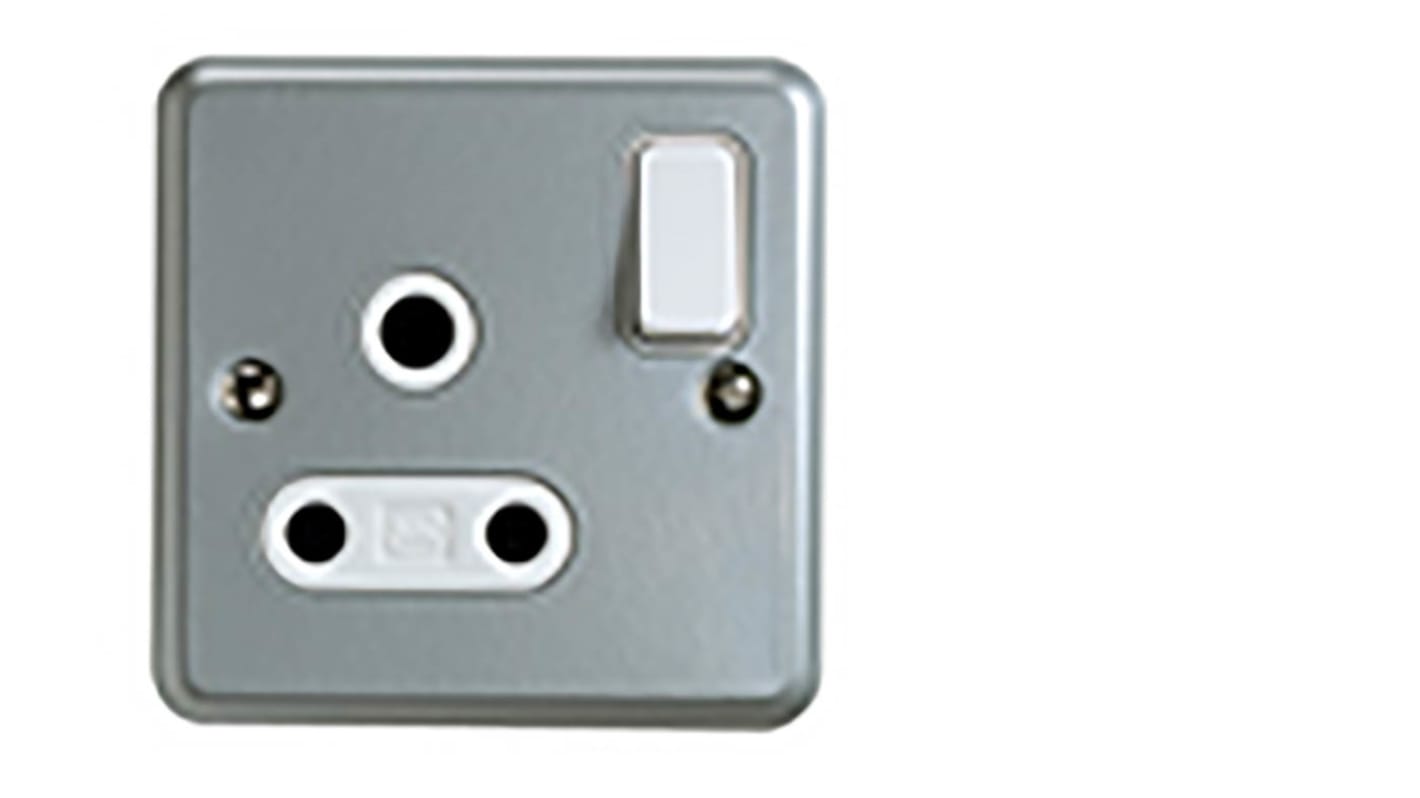 MK Electric 1 Gang Electrical Socket, 1 Pole, 15A