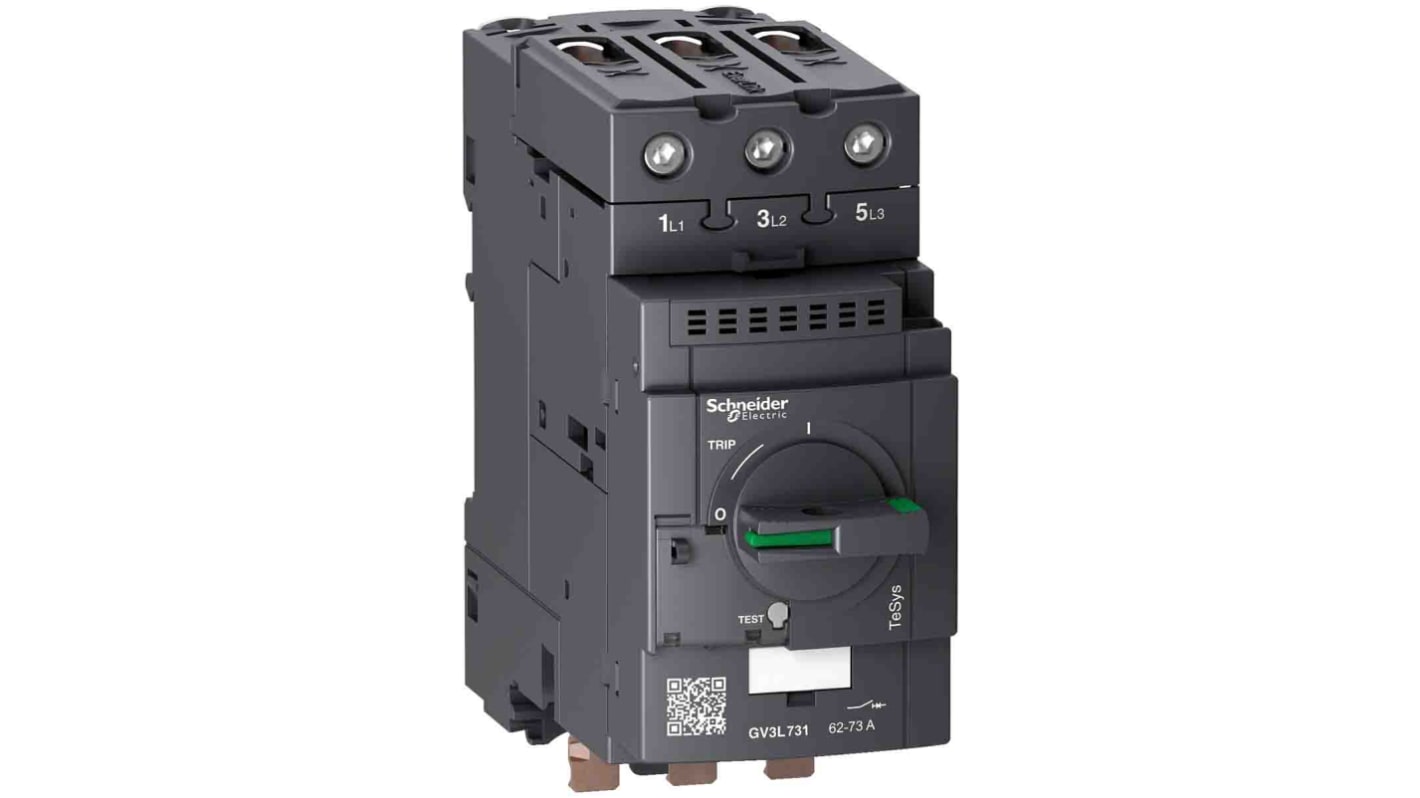 Interruttore termico Schneider Electric GV3L, 3 poli, 73A, 690V ca