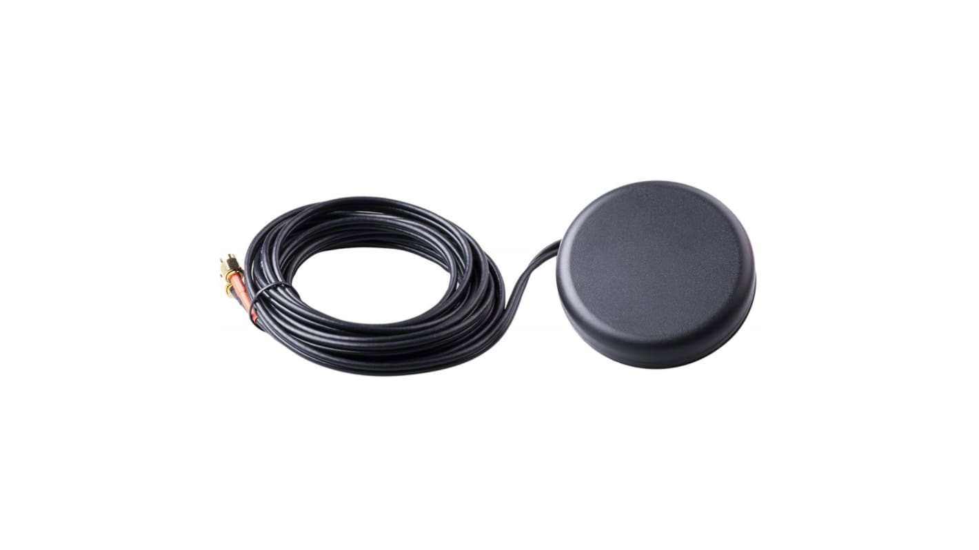 Mindenirányú MikroElektronika GPS antenna Átvezető lyuk/csavaros MIKROE-3377 Korong 5dBi GPS MIKROE