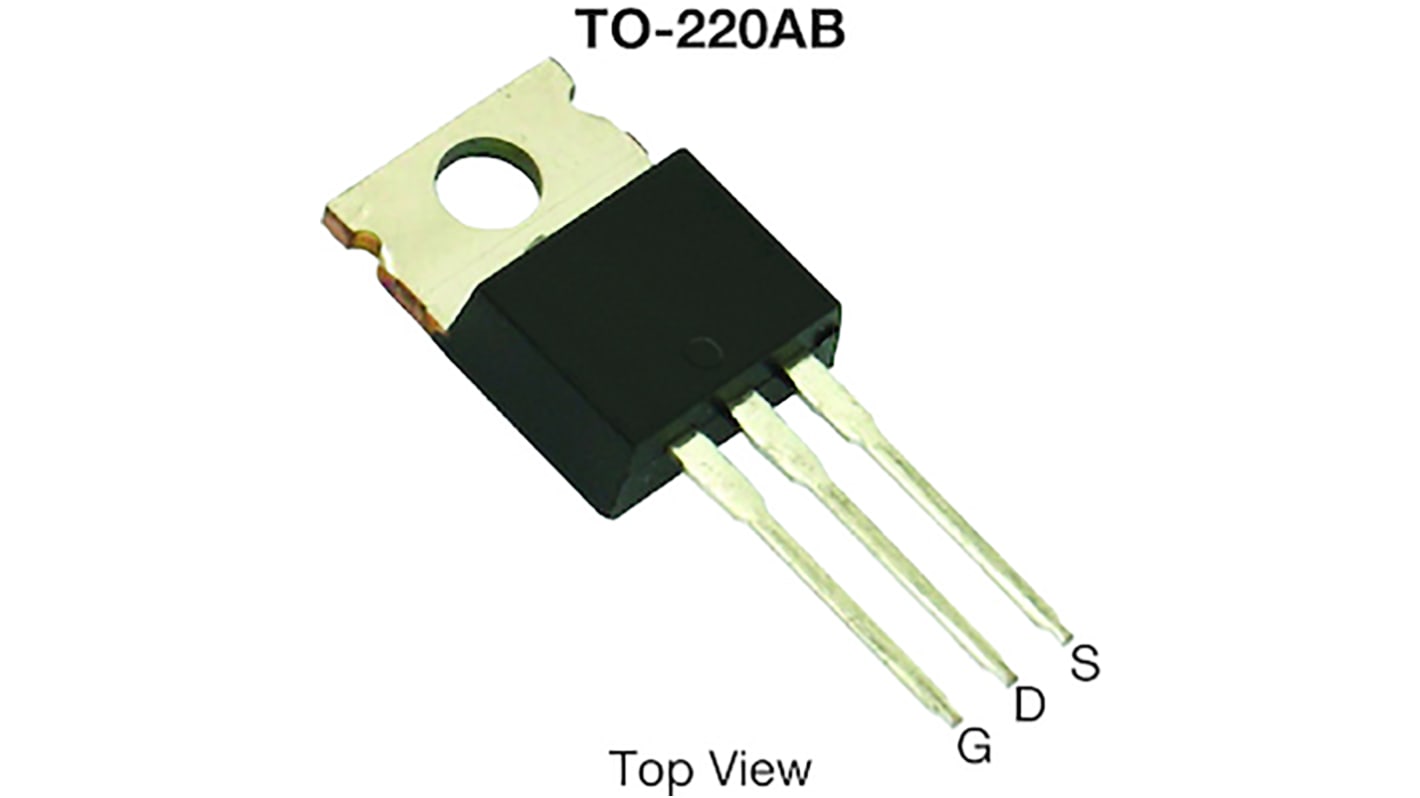 MOSFET Vishay SUP60020E-GE3, VDSS 80 V, ID 150 A, TO-220AB de 3 pines, , config. Simple