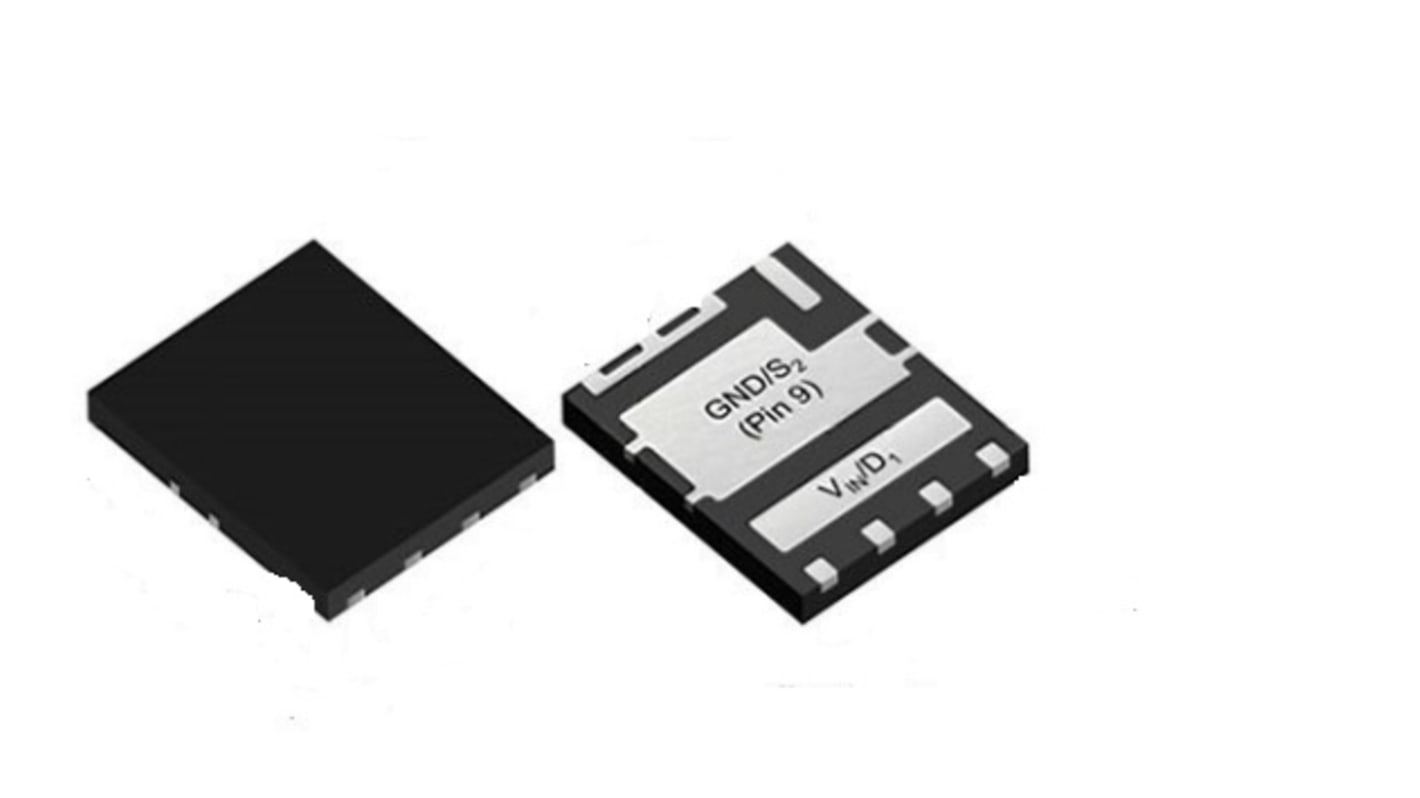 Vishay Nチャンネル MOSFET30 （チャンネル 1 ） V 、 30 （チャンネル 2 ） V 197 A （チャンネル 2 ）、 76 A （チャンネル 1 ） 表面実装 パッケージPowerPAIR 6 x 5 F 8 ピン