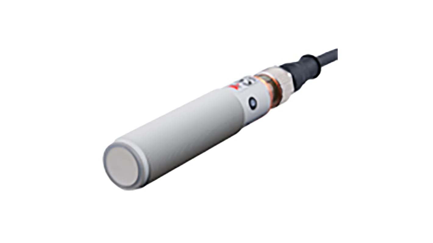 Carlo Gavazzi Ultrasonic Barrel-Style Proximity Sensor, M18 x 1, 50 → 400 mm Detection, PNP Output, 15 →