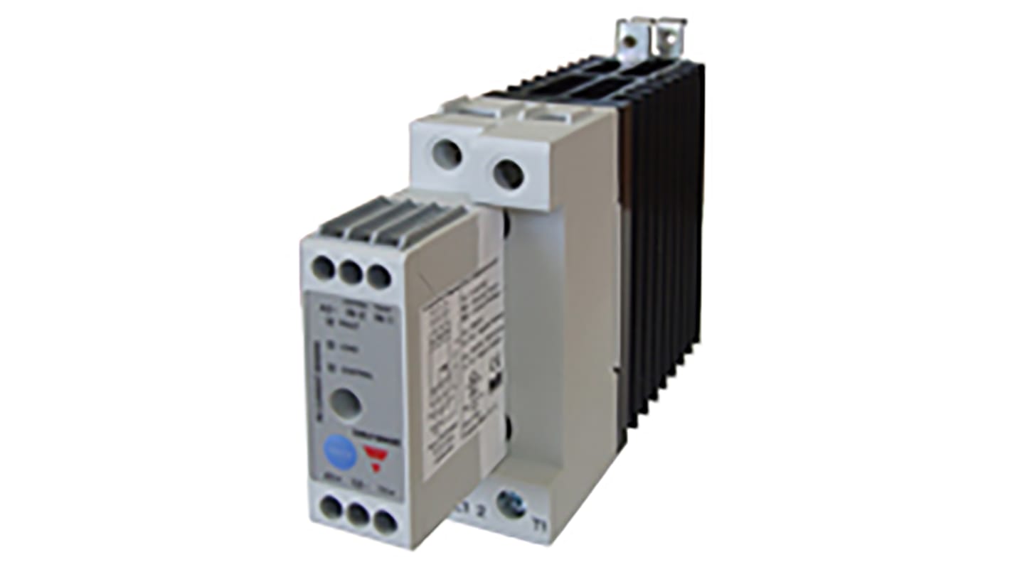 Relé de estado sólido Carlo Gavazzi RGC1S de 1 polo, control 4→ 32 V CC, carga 42→ 600V ac, 43 A máx.,