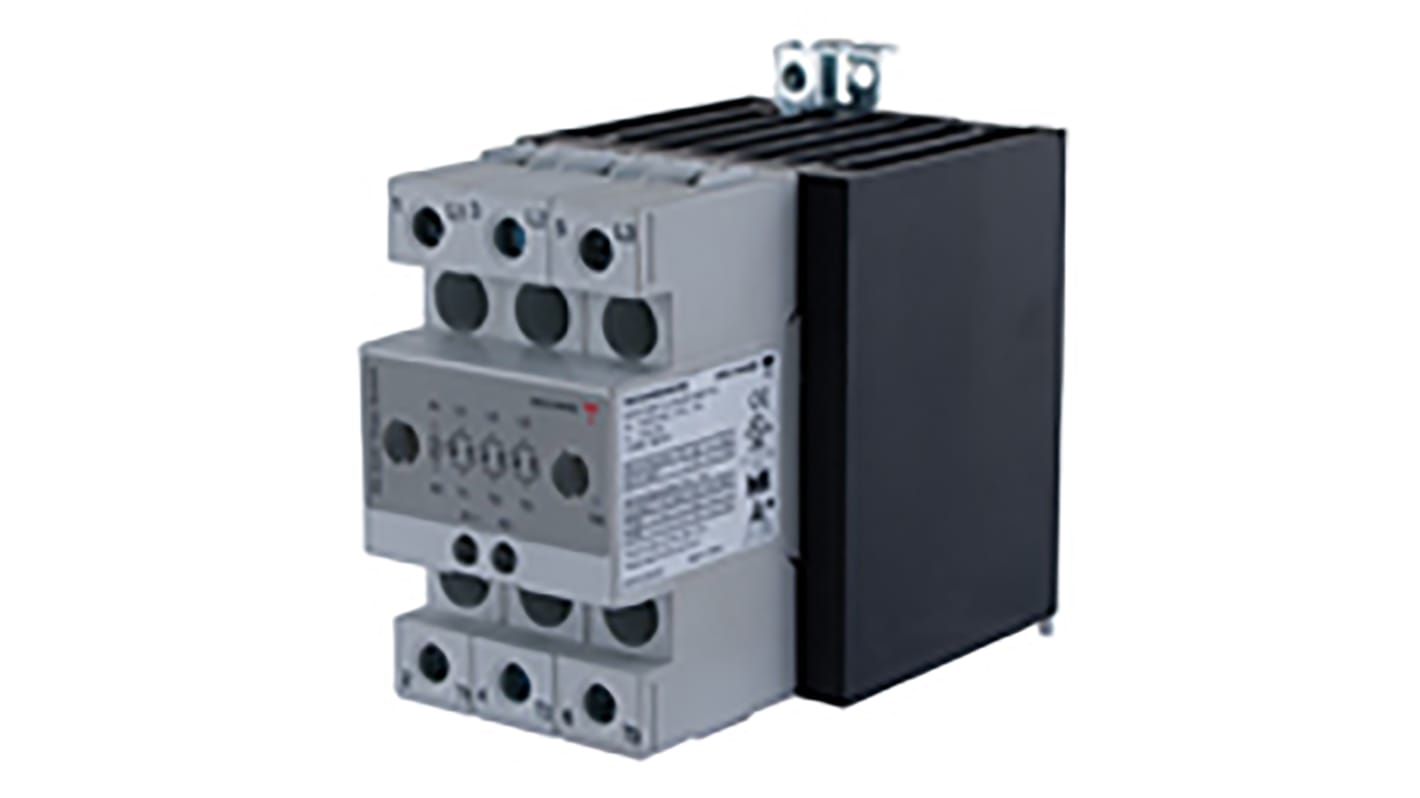 Relé de estado sólido Carlo Gavazzi RGC2 de 2 polos, control 5→ 32 V CC, carga 42→ 600V ac, 50 A máx.,