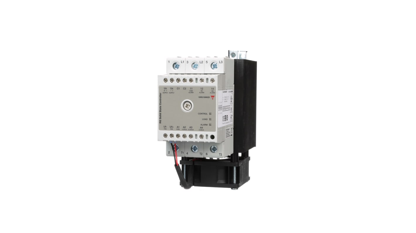 Carlo Gavazzi ソリッドステートリレー 最大負荷電流:71 A 最大負荷電圧:660 V ac DINレール, RGC3P60V65C1DFM