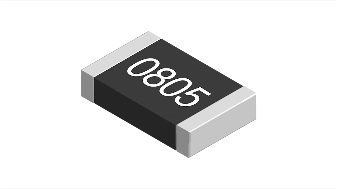 Resistencia SMD Vishay, 1kΩ, ±0.1%, 0.12W, Película Fina, 0805 (2012M) 150V, Serie MCU