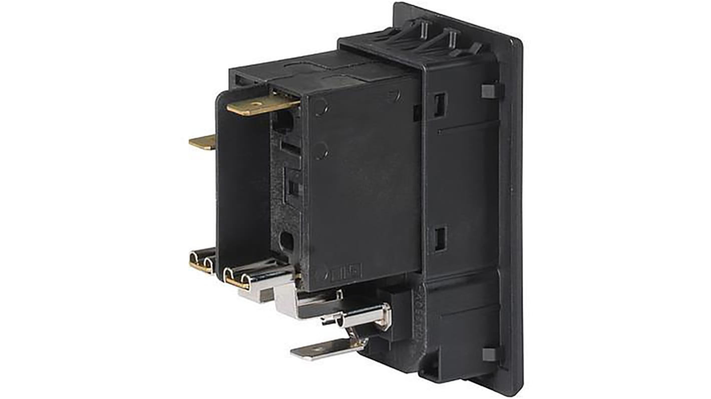Conector IEC C14, C18 hembra Schurter, 250 V, 10A, con interruptor de 2 polos